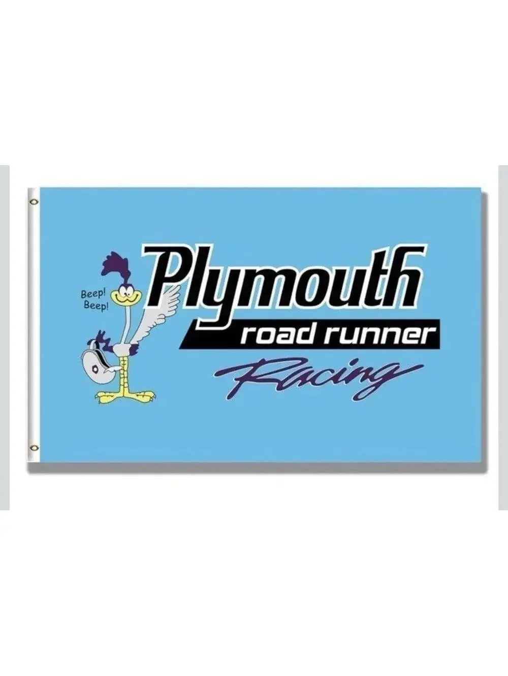 Plymouth Road Runner Racing Flag 3x5 ft Banner Mopar Garage Man Cave Sign New